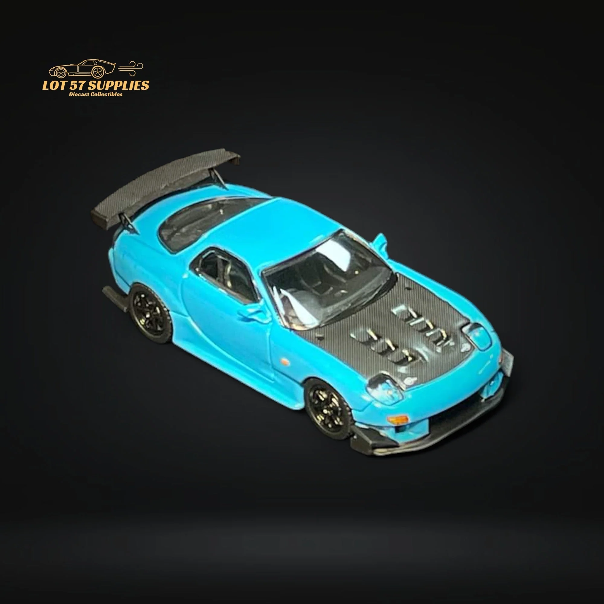 123 Hobby Mazda FD3S RX-7 in Baby Blue 1:64 - Image 2