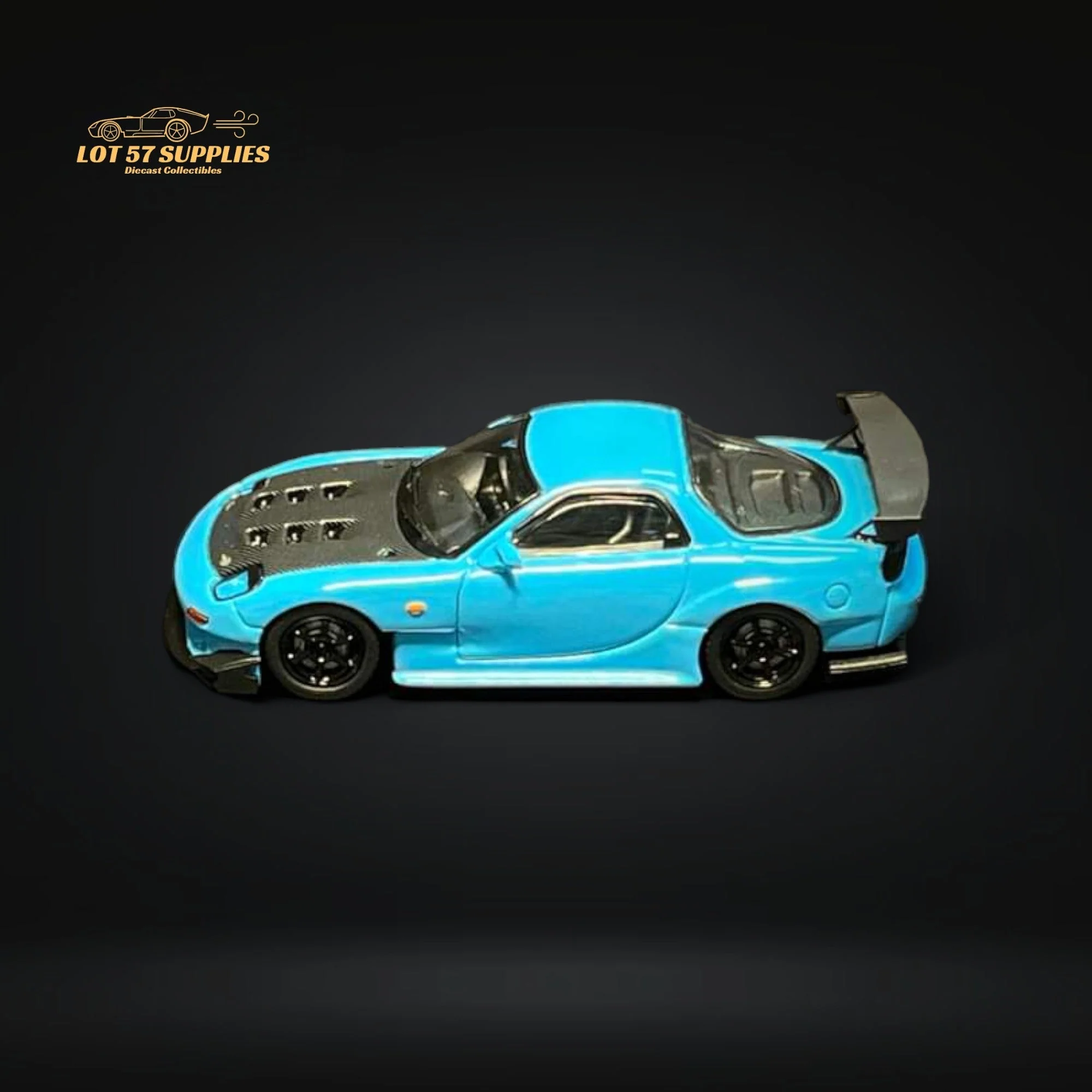123 Hobby Mazda FD3S RX-7 in Baby Blue 1:64 - Image 3
