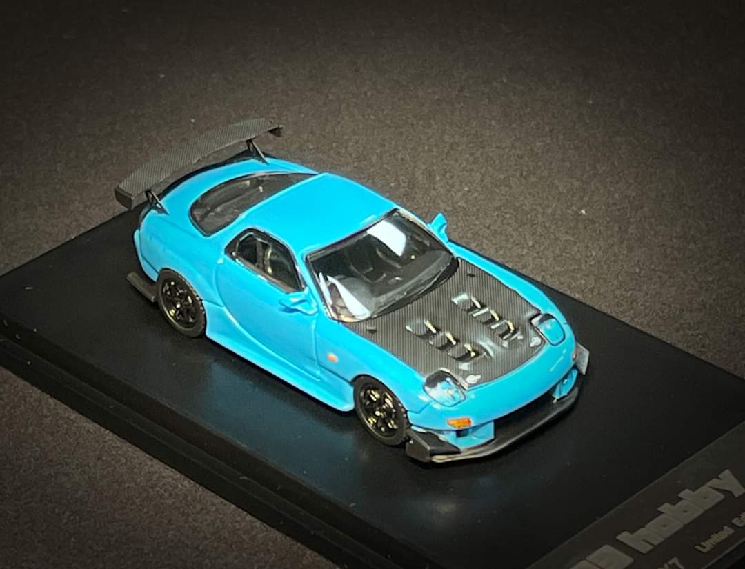123 Hobby Mazda FD3S RX-7 in Baby Blue 1:64 - Image 5