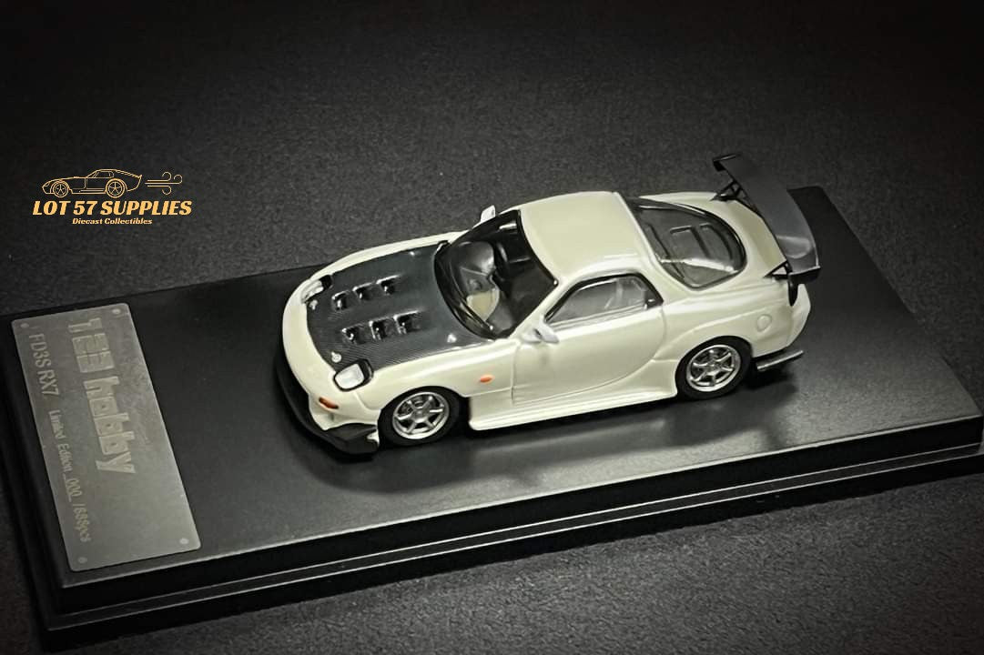 123 Hobby Mazda FD3S RX-7 in Pearl White 1:64 - Image 3