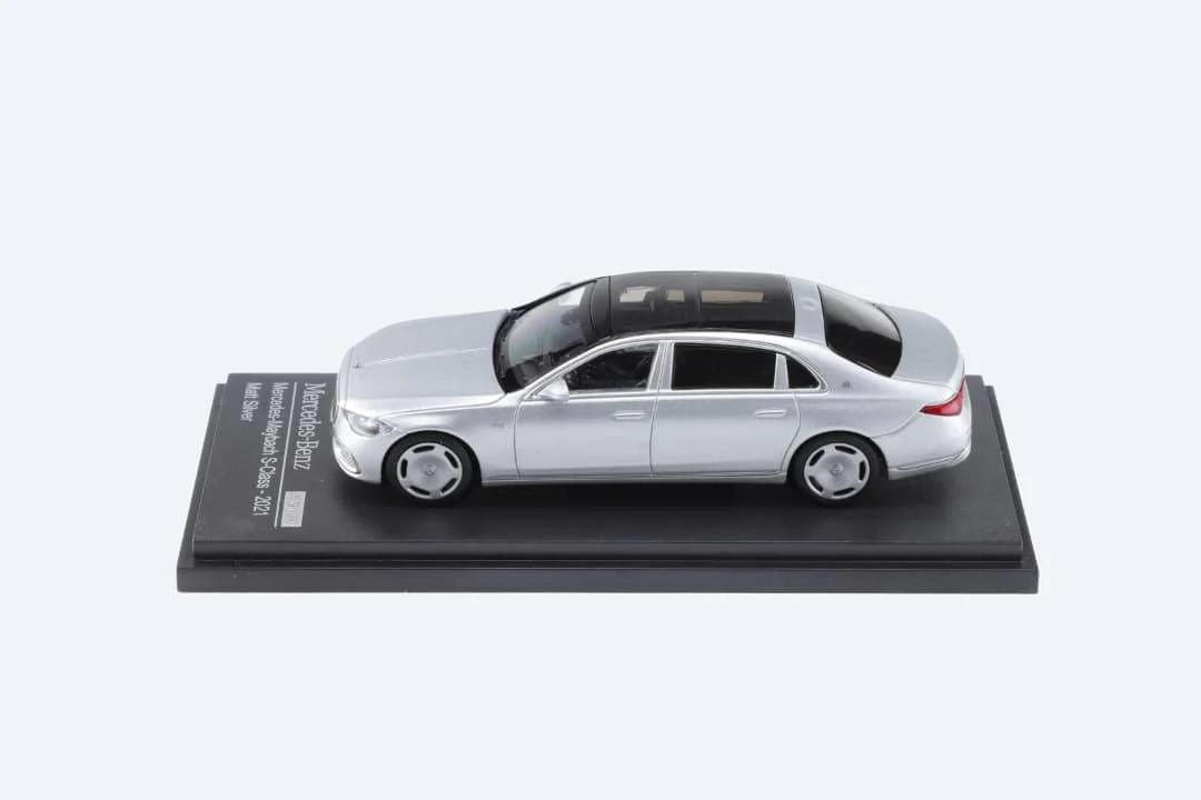 AR BOX 2021 Mercedes-Benz Maybach W223 Matte Silver Licensed Product 1:64 - Image 8