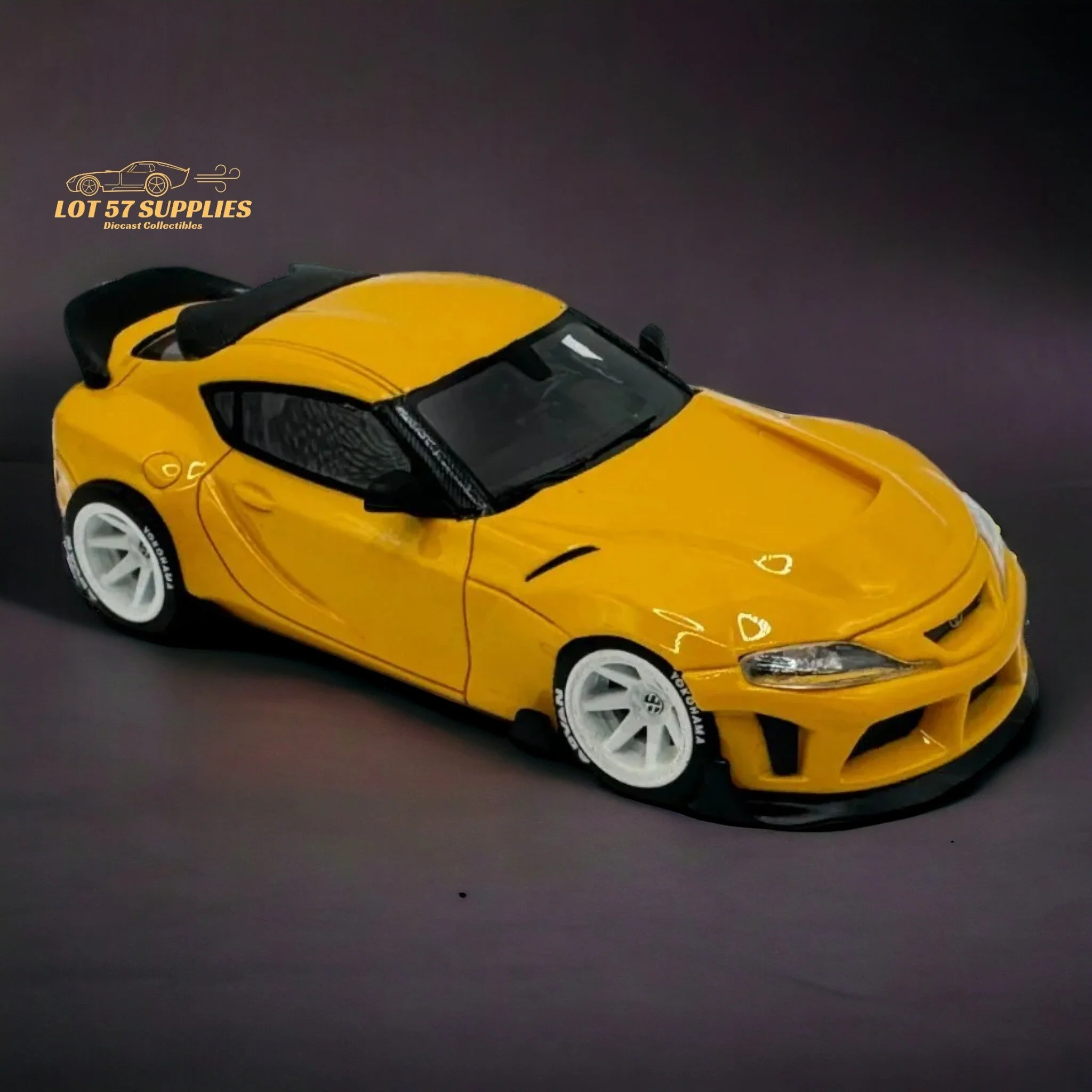 ATOZ Toyota Supra GR in Yellow 1:64 Resin model - Image 6