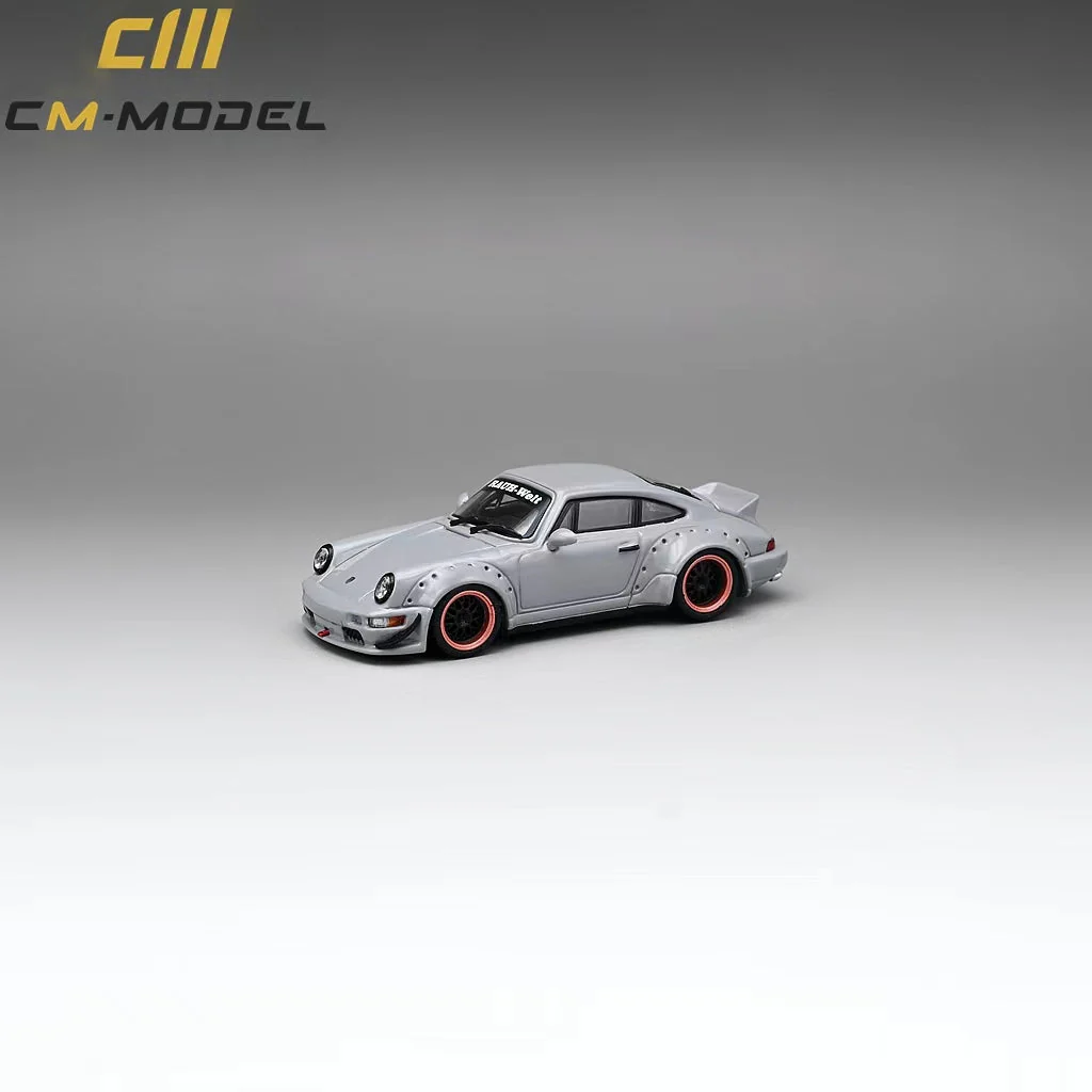 CM Model Porsche 964 Widebody Nero Gray 1:64 - Image 3