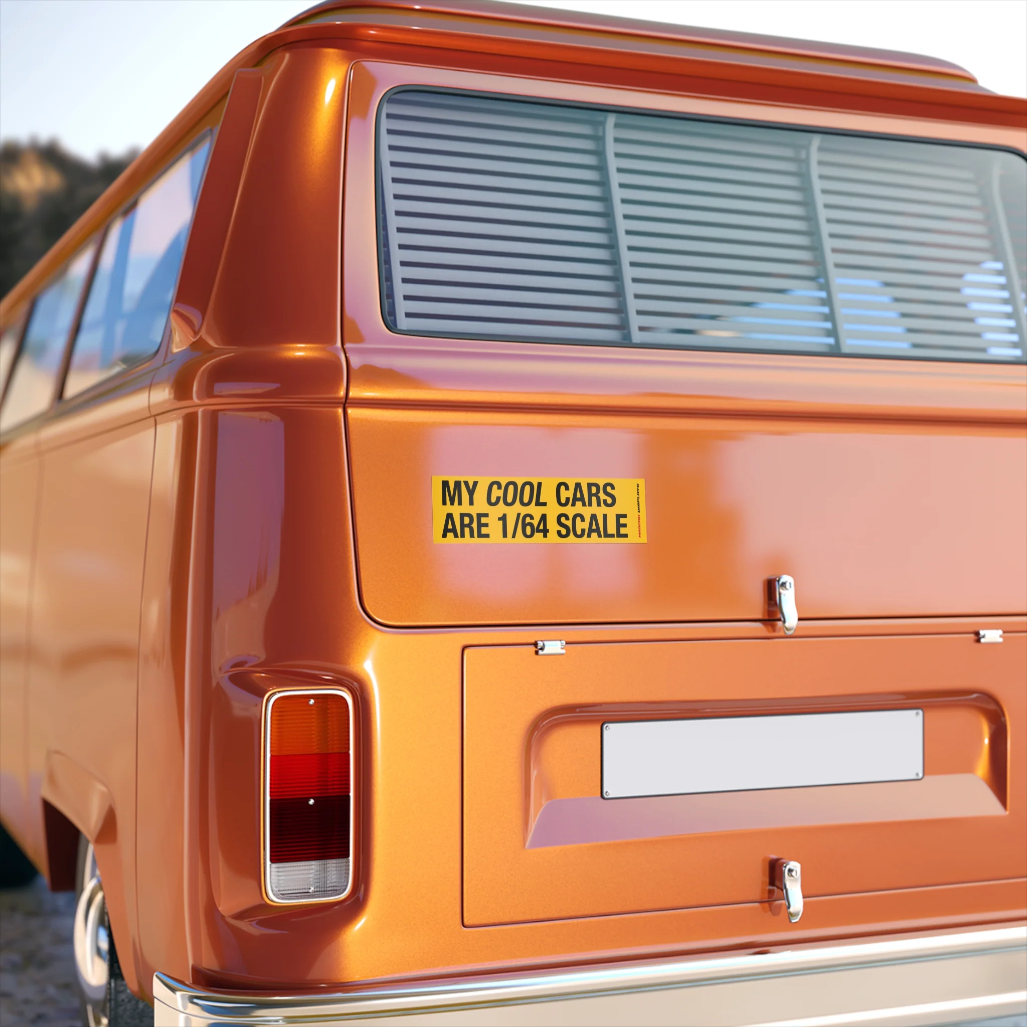 MY COOL CARS ARE 1/64 SCALE BUMPER Decal - Image 2