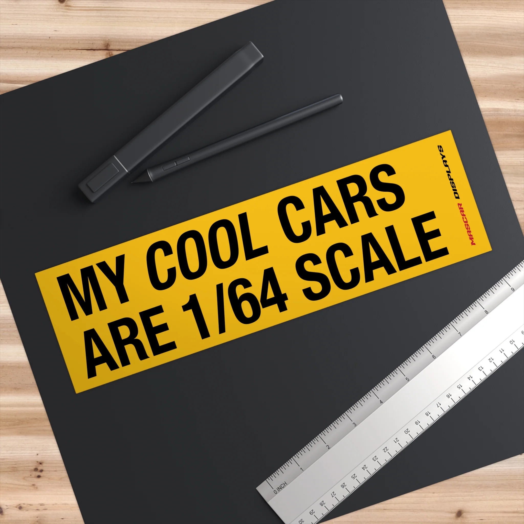 MY COOL CARS ARE 1/64 SCALE BUMPER Decal - Image 3